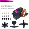 Hosyond 4Pack MG996R 55g Digital RC Servo Motors High Torque
