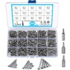400 Pcs M3/M3.5/M4 Wood Screws, Torx Head Pan Head Self