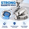 Adjustable Magnetic Seam Guide with Spring Clip for Sewing Machines