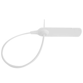 Plastic Tamper Seals, Pack of 100 Numbered Cable Ties, Pull Tite Safety Labels, Disposable Self-Locking Signage Tapes, 300 mm Label Label for Shoes, Bag (White)