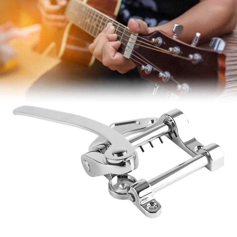 Guitar Tremolo Vibrato Bridge Tailpiece with Small Rocking Rod Jazz