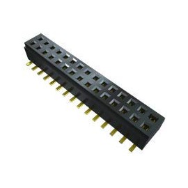 CLM-110-02-L-D, 1.00 mm Tiger Claw Rugged Reliable Dual Wipe Micro Socket Strip (10 Items)