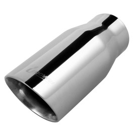 Upower 2.25" to 3" Exhaust Tips 2 1/4 inch Inlet 3 inch Outlet 8" Long Stainless Steel Exhaust Tailpipe Tips Universal for Cars Sedans and Trucks Weld-On Double Wall Thick