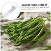 LIFKOME 1pc Multi Functional Green Bean Slicer Stem Remover White