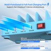 4-Port Charging Station for Multiple Devices, USB Charger Stations Multi-Device
