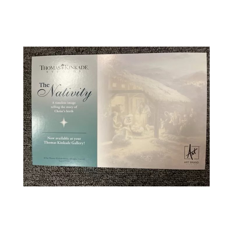 Thomas Kinkade Studio Postcard The Nativity