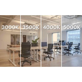 WareLight 2 FT LED Direct/Indirect Suspended Linear Fixture G2, 2200 Lumen Max, Wattage and CCT Selectable, 120-277V, White Finish