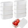 UOSIWYA Small Food Containers with Lids, 8 Pcs Plastic Container