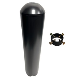 Erva SB2D Cylindrical Squirrel and Raccoon Baffle, Black, 28" x 6.25" - Made in USA