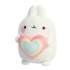 Aurora® Playful Molang Rainbow Heart Molang Stuffed Animal - Endearing