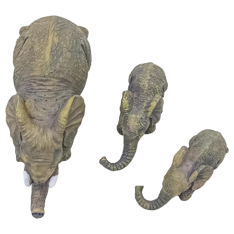 Ieron Elephant Sitter Hand Figurines - Set of 3 Elephant