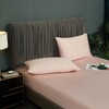 Bamboo Fitted Sheet 90 x 200 cm Pink Antibacterial Soft
