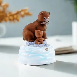 MS. WENNY Father and Daughter Figurine Music Box - Hand-Painted Musical Figurine Plays What a Wonderful World, Birthday, Father’s Day Ornament