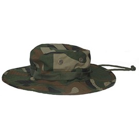 Mafoose Tactical Army Military Boonie Outdoor Jungle Hat Woodland Camo Large