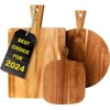 Acacia Wood Cutting Board Set of 3 with Handles –