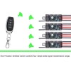 ZHOFONET Wireless Light Switch and Receiver Kit,4 Way 1 Channel