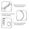 110PCS Splits Hoops with Chain and 110PCS Open Jump Rings