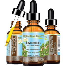 KIWI SEED OIL. 100% Pure Natural Undiluted Virgin Cold Pressed Carrier Oil. 2 Fl.oz.- 60 ml for Face, Skin, Body, Hair, Nail Care. by Botanical Beauty