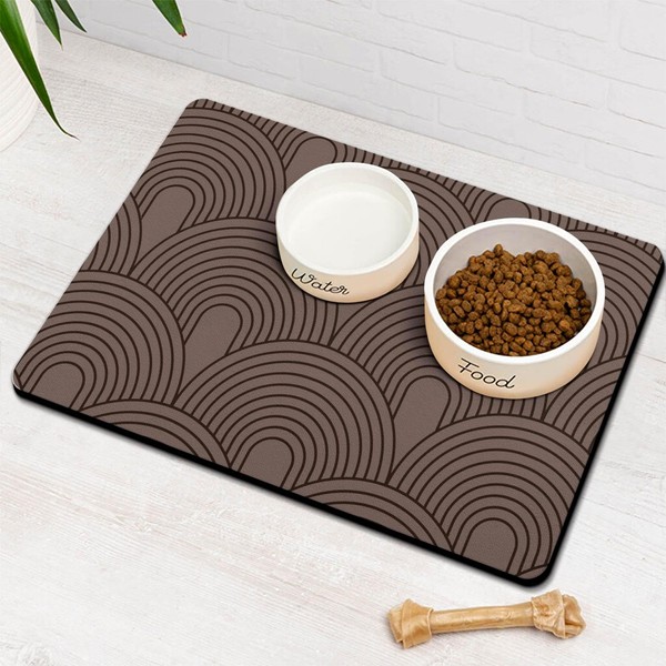 Dog Food Mats for Floors Absorbent, Pet Cat Food Mat