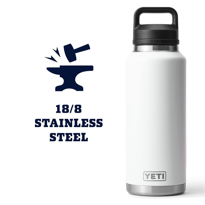 YETI Rambler 46 oz Bottle, Leakproof, Vacuum Insulated, Stainless Steel