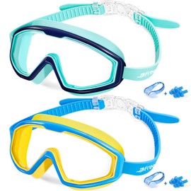 Freela Kids Goggles, Swim Goggles for Kids 3-15, Kids Toddler Goggles for Boys Girls 3-6, 4-7, 8-12, 6-14 Pool Water Beach Kids Child Swimming Goggles