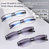LUFF 4pairs Reading Glasses Lightweight Computer Eyeglasses Gray Can Filter