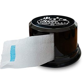 Shave Factory Neck Paper Strip Dispenser, Black, 1 Count