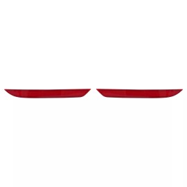 WENQI Rear Bumper Reflector Brake Light Left & Right Red For 2016-2017 Honda Accord 16