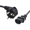 PC Power Cable, CEE Cable 7/7 C13, Length 1.5 Metres,
