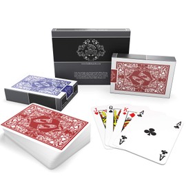 Bullets Playing Cards - Cartas de juego de plástico - Tamaño del puente - Índice de cuatro esquinas - Índice estándar - Cartas de patinaje de baraja de cartas Rummy Cards