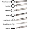 Hippotech Pack of 14 Carburetor Adjustment Tool with Screw Outer-hexagon