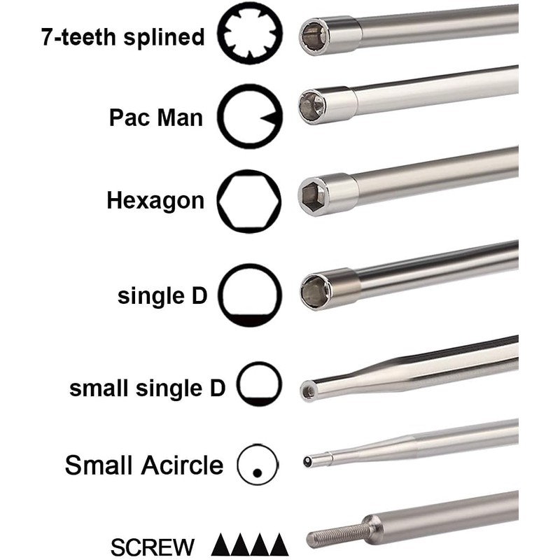 Hippotech Pack of 14 Carburetor Adjustment Tool with Screw Outer-hexagon