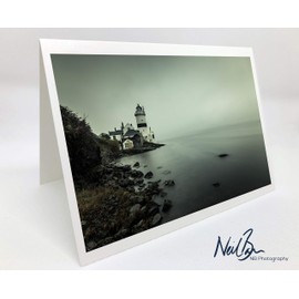 Neil Barr Cloch Lighthouse Gourock - Scotland Greeting Card by Scottish Landscape Photographer Blank Inside