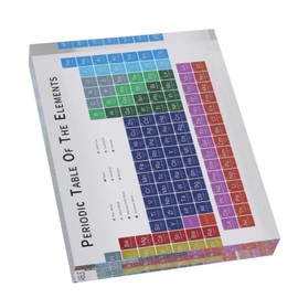 Zerodis Periodic Table Elements, Attractive Acrylic Periodic Table Decoration, Odourless, Portable, Modern, Beautiful Gift, Educational for Home for the Laboratory S