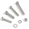Krysay 12Sets 5/16-18 x 3-1/2 Hex Head Screw Bolt,Nuts,Flat Washer