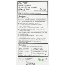 Fleet Fleet Liquid Glycerin Suppositories 4 ea(pack of 2)