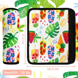 Child Seat Belt Pads for Children, Seat Belt Protector, Shoulder Pads, Suitable for Car and Backpack, Car Seat Belt Pad Cover, Webbing Cover, Car Accessories with Cute Pattern for Girls, Pack of 1