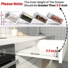 MIUKAA Clear Acrylic Spice Drawer Organizer, 4 Tier- 2 Set