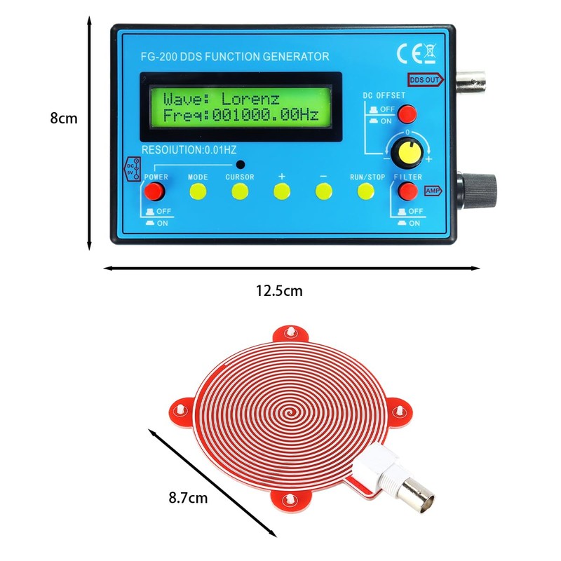 Fasizi FG 200 DDS Function Signal Generator 0 01Hz 500KHz