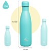 Konokyo Botellas de agua de acero inoxidable aisladas de 17
