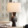 360 Lighting Louise 26 1/4" Modern Black Gourd Table Lamp