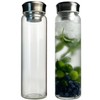 ameiin 32 oz Glass Water Bottles with Stainless Steel Lid