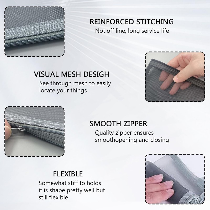selcouth yyds 2 Pcs Pencil Case Large Capacity,Clear Pencil for