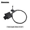 X AUTOHAUX Front Hood Latch Release Cable Fit for Ford