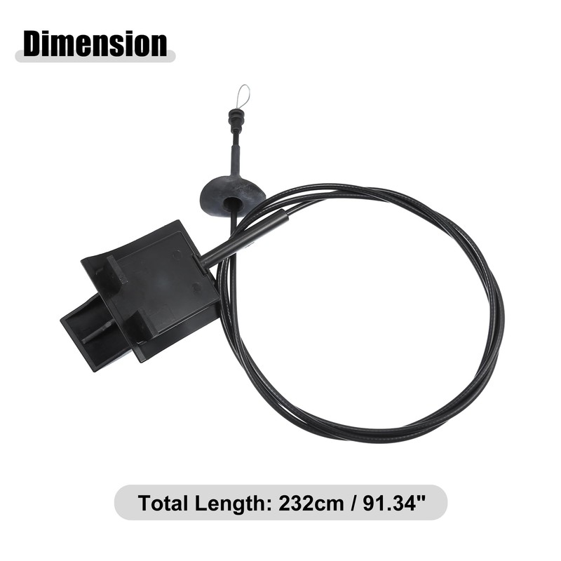 X AUTOHAUX Front Hood Latch Release Cable Fit for Ford