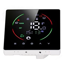 Smart Thermostat, APP Remote Control, Multipurpose AC90-240V Low Energy Consumption Thermostat for Office