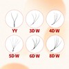 Fadvan Volume Eyelashes, 5D W 0.07C Curl, Mixed, 8-12 mm,