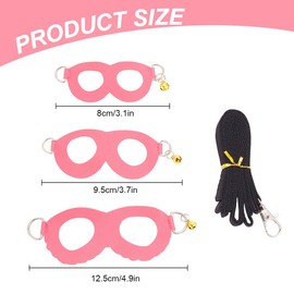 DELORIGIN Hamster Harness Belt Traction Rope 3 Sizes Pink Harness Leash Set Small Animal Training Walking Gear Adjustable Traction Ropes Vest for Squirrels Hamsters Rats Gerbils Reptiles Lizards