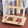Wooden Book Stand Adjustable Book Holder Reading Stand Recipe Cookbook