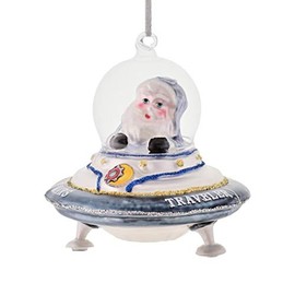 Christmas Tree Decoration Christmas Tree Decoration X-Mas Hanging Space Santa in UFO Blue